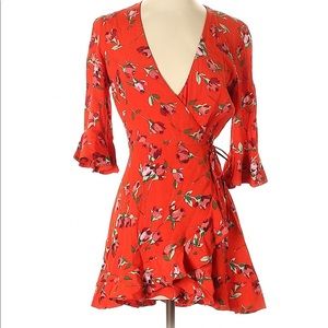 Adorable Zara red floral romper